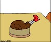 Cartoon: Ohne Worte (small) by Pummel tagged broiler,hähnchen,stöckelschuhe