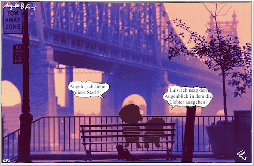 Cartoon: Famous scenes I (medium) by ChrisHolt tagged woody,allen,dackel
