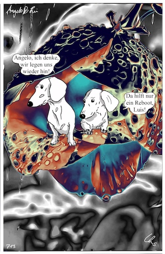 Cartoon: Farbspiele (medium) by ChrisHolt tagged natur,farben,bellezza
