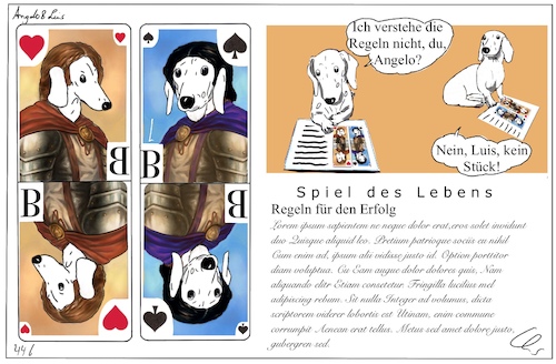 Cartoon: Lorem ipsum (medium) by ChrisHolt tagged kausalität,dackelsicht