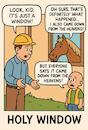Cartoon: HOLY WINDOW (small) by Tuba Yigid tagged karikatürist