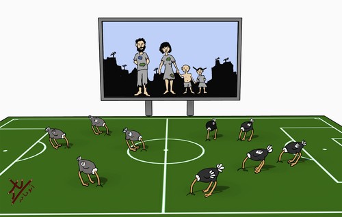 Cartoon: fifa (medium) by yaserabohamed tagged fifa,football