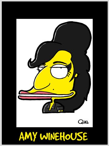 Cartoon: AMY WINEHOUSE CARICATURE (medium) by QUEL tagged amy,winehouse,caricature