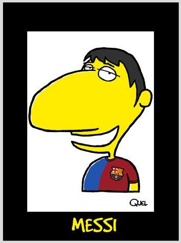Cartoon: MESSI CARICATURE (medium) by QUEL tagged messi,caricature
