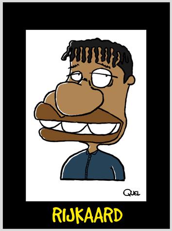 Cartoon: Rijkaard Caricature (medium) by QUEL tagged rijkaard,caricature