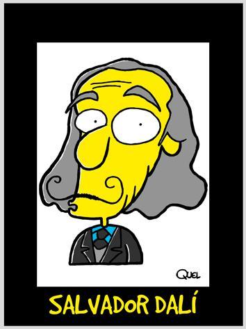 Cartoon: SALVADOR DALI CARICATURE (medium) by QUEL tagged salvador,dali,caricature