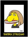 Cartoon: BARBRA STREISAND CARICATURE (small) by QUEL tagged barbra,streisand,caricature