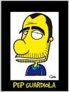 Cartoon: PEP GUARDIOLA CARICATURE (small) by QUEL tagged pep guardiola caricature