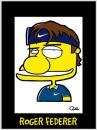 Cartoon: ROGER FEDERER CARICATURE (small) by QUEL tagged roger,federer,caricature