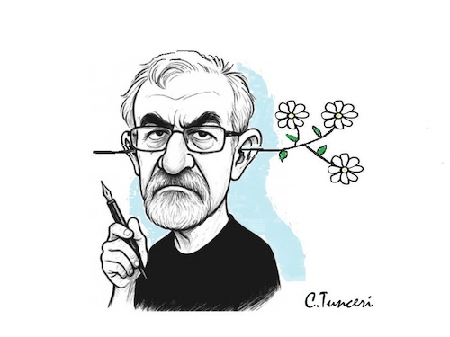 Cartoon: ct7000 (medium) by CEMAL TUNCER tagged flower,thoughts