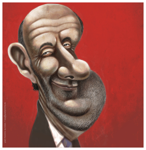 Cartoon: Alfredo Perez Rubalcaba (medium) by pincho tagged alfredo,perez,rubalcaba,psoe,candidato,presidente,gobierno,espana,ministro,partido,socialista,elecciones,izquierda