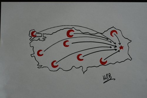 Cartoon: EARTHQUAKE IN TURKEY (medium) by MSB tagged deprem