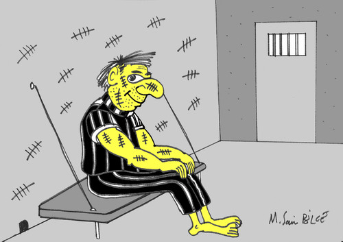 Cartoon: mahkum (medium) by MSB tagged mahkum