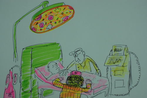 Cartoon: pizza (medium) by MSB tagged pizzapitch