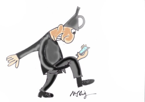 Cartoon: selfie (medium) by MSB tagged selfie