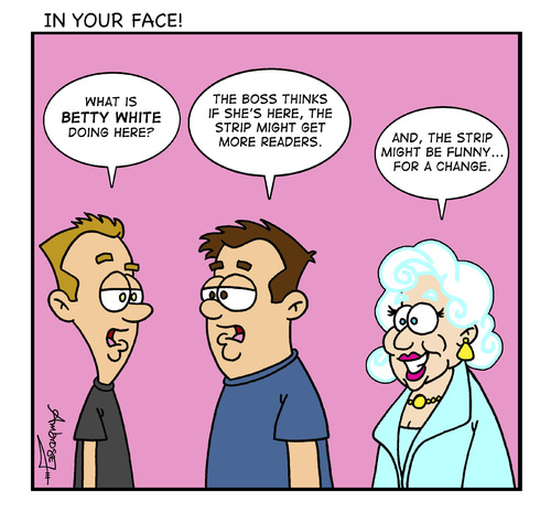 Cartoon: Betty White (medium) by Gopher-It Comics tagged gopherit,ambrose,bettywhite