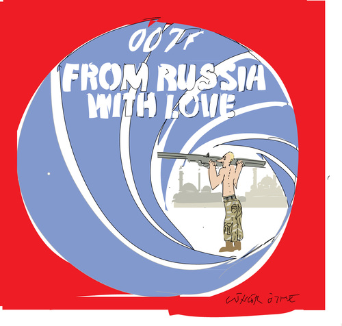 Cartoon: 007 (medium) by gungor tagged east,middle