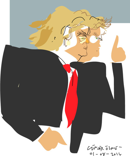 Cartoon: . Donald Trump- E (medium) by gungor tagged usa