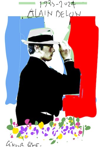 Cartoon: Alain  Delon (medium) by gungor tagged alain,delon,alain,delon