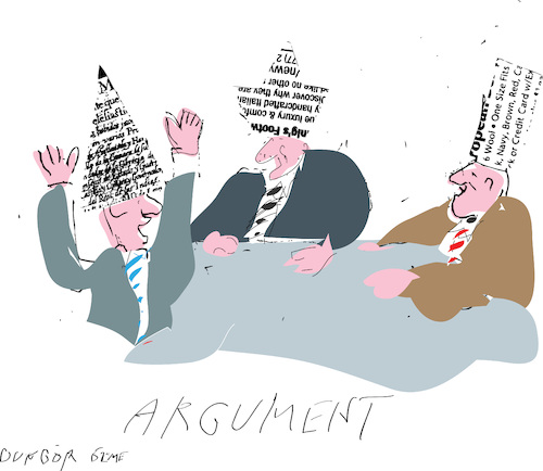 Cartoon: Argument (medium) by gungor tagged argument,argument