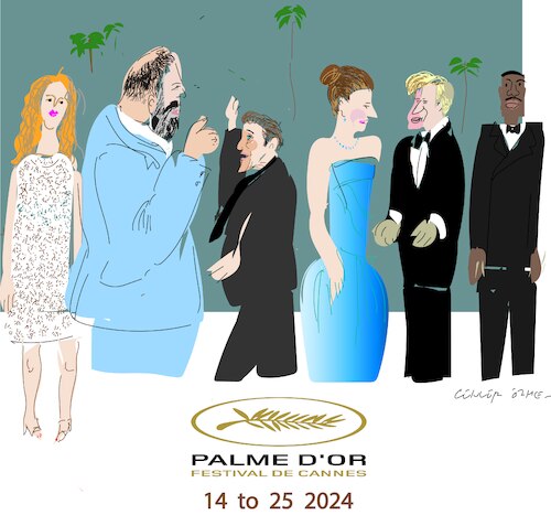 Cartoon: Cannes Film Festival 2024 (medium) by gungor tagged film,festivals,2024,film,festivals,2024