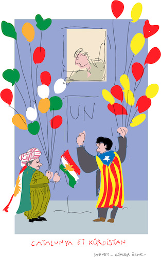 Cartoon: Catalan and Kurd (medium) by gungor tagged world