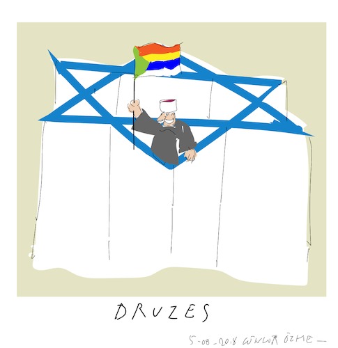 Cartoon: Druzes (medium) by gungor tagged israel