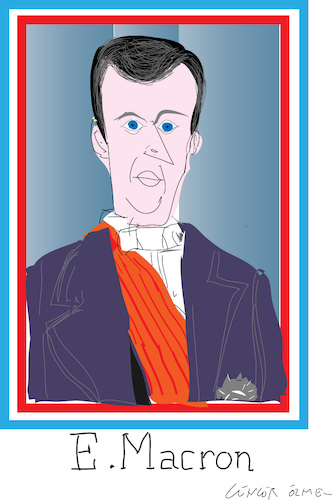 Cartoon: E. Macron (medium) by gungor tagged france