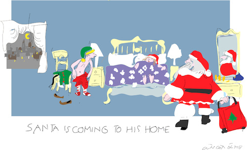 Cartoon: Elf (medium) by gungor tagged christmas