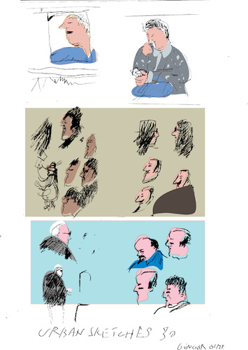 Cartoon: Faces 30 (medium) by gungor tagged sketch,book,by,gungor,sketch,book,by,gungor