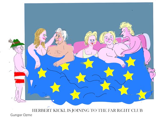 Cartoon: Far right club (medium) by gungor tagged vienna,and,right,wing,club,vienna,and,right,wing,club