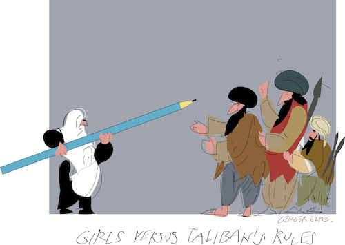 Female students versus Taliban