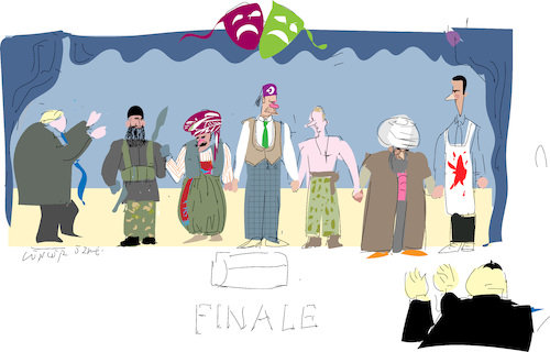 Cartoon: Finale (medium) by gungor tagged middle,east,middle,east