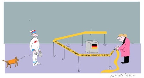 Cartoon: Fire Wall (medium) by gungor tagged germany