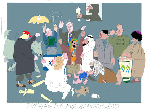 Cartoon: Folies at Middle East (medium) by gungor tagged folies,at,middle,easr,folies,at,middle,easr