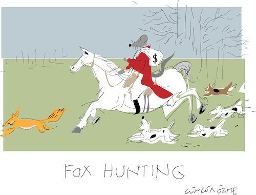 Cartoon: Fox Hunting (medium) by gungor tagged usa