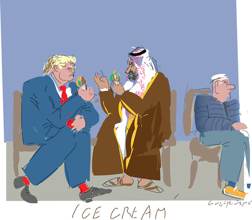 Cartoon: Gelatissimo (medium) by gungor tagged mbs,in,white,house,mbs,in,white,house