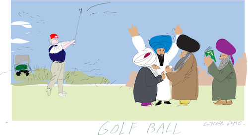 Cartoon: Golf Ball (medium) by gungor tagged iran,iran