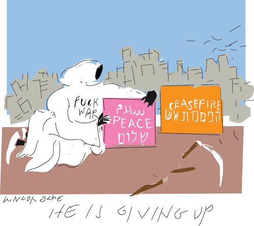 He is fed up with wars