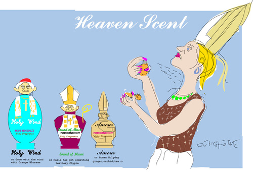 Cartoon: Holy Scent-2 (medium) by gungor tagged pope