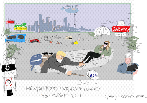 Cartoon: Houston (medium) by gungor tagged usa