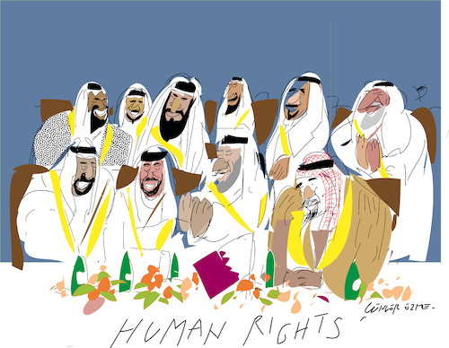 Cartoon: Human rights (medium) by gungor tagged human,rights,in,world,cup,2022,human,rights,in,world,cup,2022