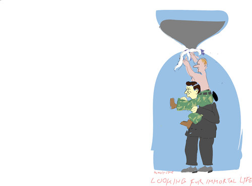 Cartoon: Immortal life Putin and Xi (medium) by gungor tagged immortile,life,for,xi,and,putin,immortile,life,for,xi,and,putin
