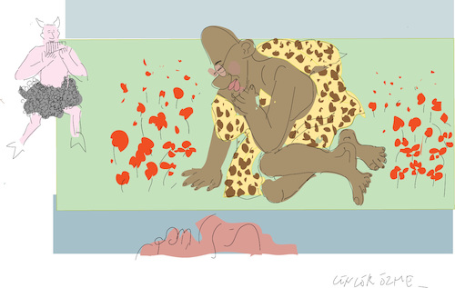 Cartoon: Jacob Zuma (medium) by gungor tagged south,africa