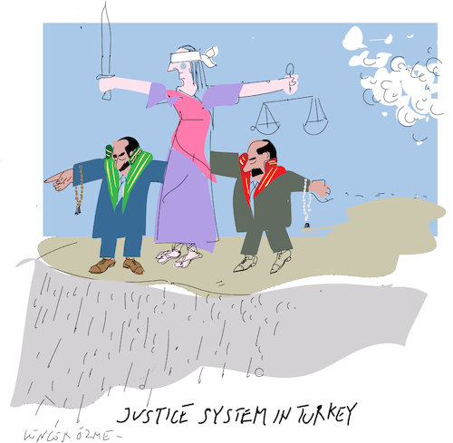 Cartoon: Justice in Turkey (medium) by gungor tagged turkey,turkey