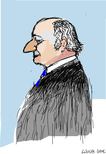 Cartoon: Laurent Fabius (medium) by gungor tagged france