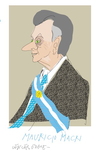Cartoon: Mauricio Macri (medium) by gungor tagged argentina,argentina,präsident,mauricio,macri