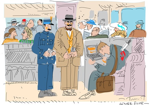 Cartoon: Murder on the Express (medium) by gungor tagged train