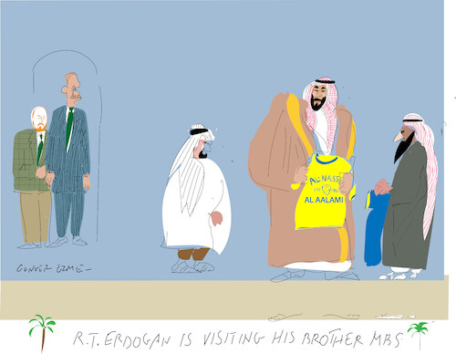 Cartoon: My brother M.bin Salman (medium) by gungor tagged my,lovely,brother,my,lovely,brother