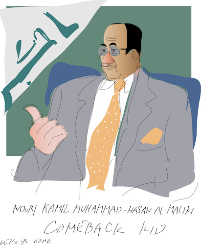 Cartoon: Nouri Al Maliki (medium) by gungor tagged nouri,al,maliki,nouri,al,maliki